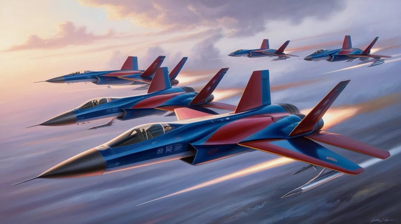 caças hipersonicos gerados por ia