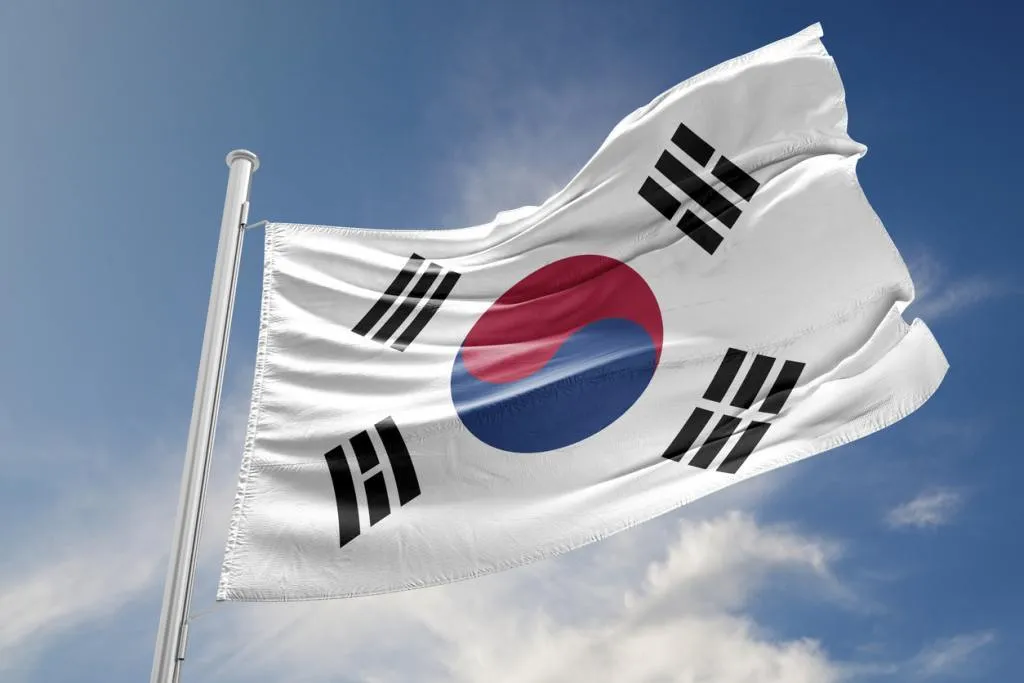 bandeira da coreia do sul