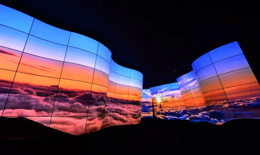 Tela dobrável LG OLED Canyon
